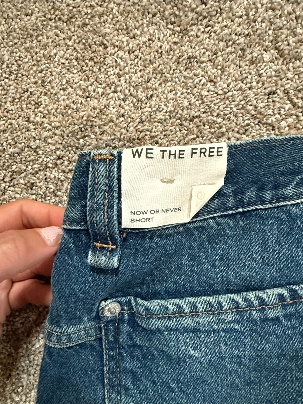 Free People we the free now or never cutoff denim short 26 - Picture 3 of 6